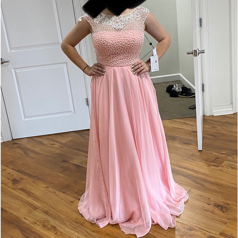 Pink A-Line Gown